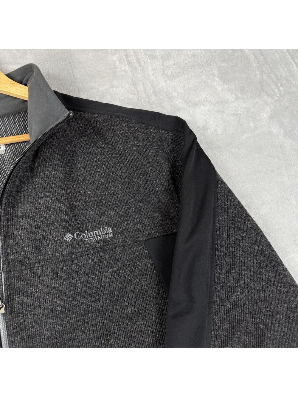 Columbia Titanium Omni Heat Jacket Wool Blend Full Zip Fleece Hybrid Men Size XL - Picture 8 of 11